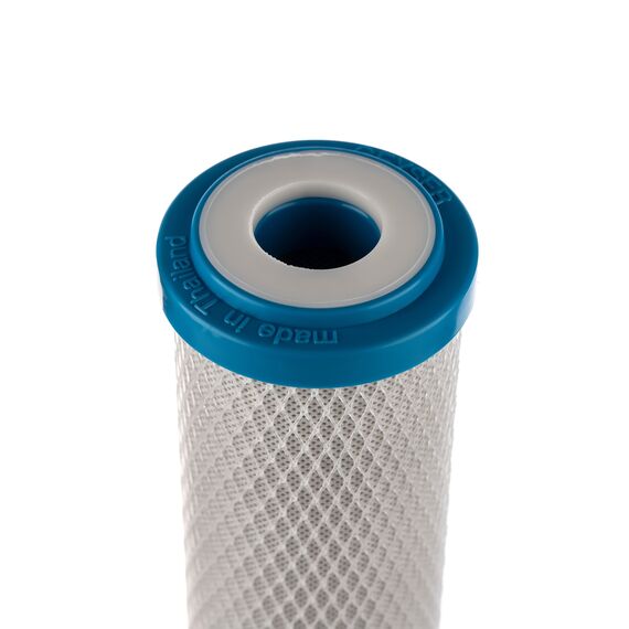 Угольный картридж Гейзер CBC 10-10SL, Типоразмер: Slim Line 10", Температура воды: до +53 °C, Тонкость очистки: 10 мкм , изображение 4