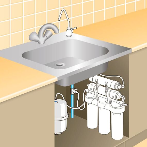 Фильтр для воды Prio Новая Вода Praktic Osmos OU400 с обратным осмосом, изображение 7