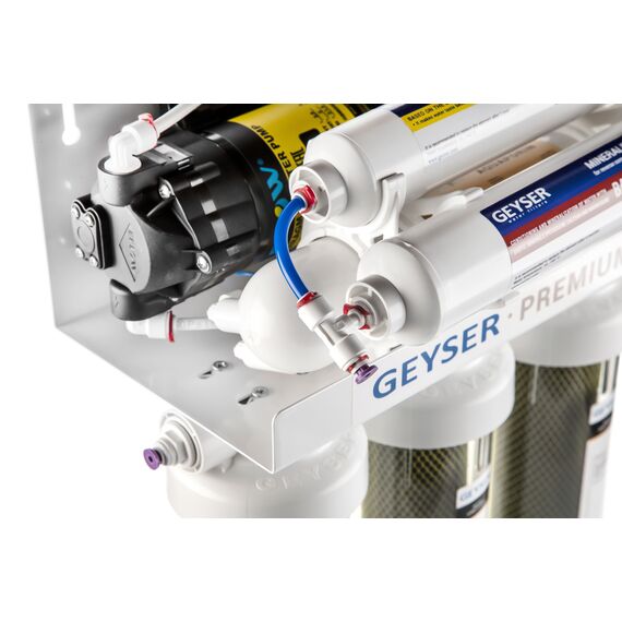 Фильтр для воды Гейзер Премиум-П с обратным осмосом, Модификация: с насосом, Минерализация воды: есть, Производительность мембраны: 175 GPD, изображение 3