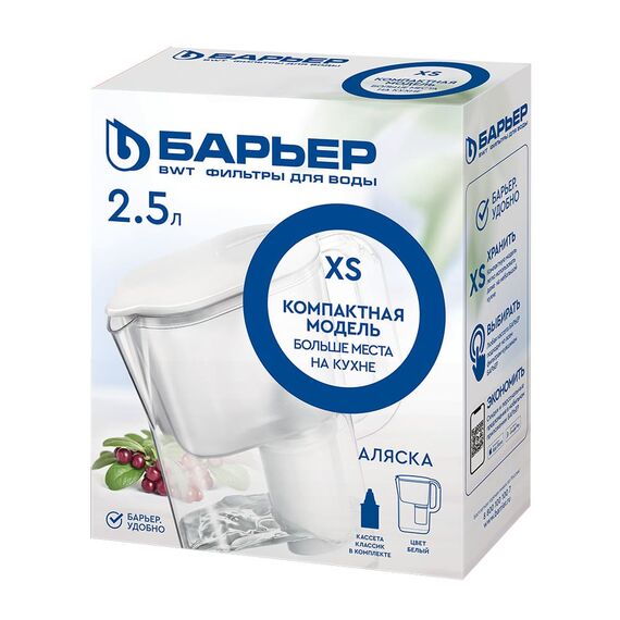 Фильтр-кувшин Барьер Аляска белого цвета, изображение 4