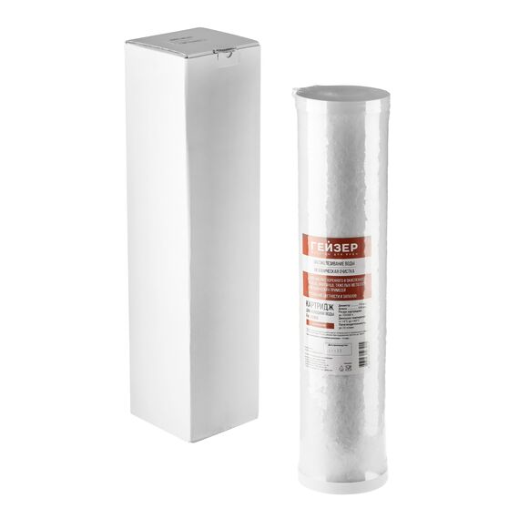 Картридж Гейзер Fe.-20BB для удаления железа, Типоразмер: Big Blue 20", Температура воды: до +40 °C, Тонкость очистки: 5 мкм, изображение 4