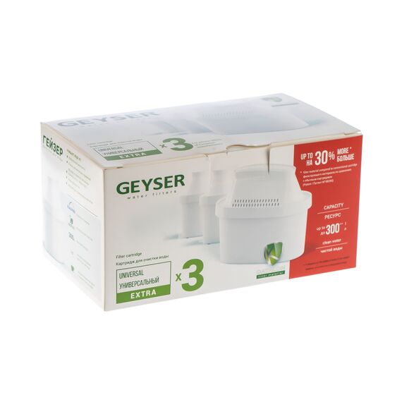 Набор из трёх сменных картриджей Экстра 401 для фильтра-кувшина Гейзер, изображение 7