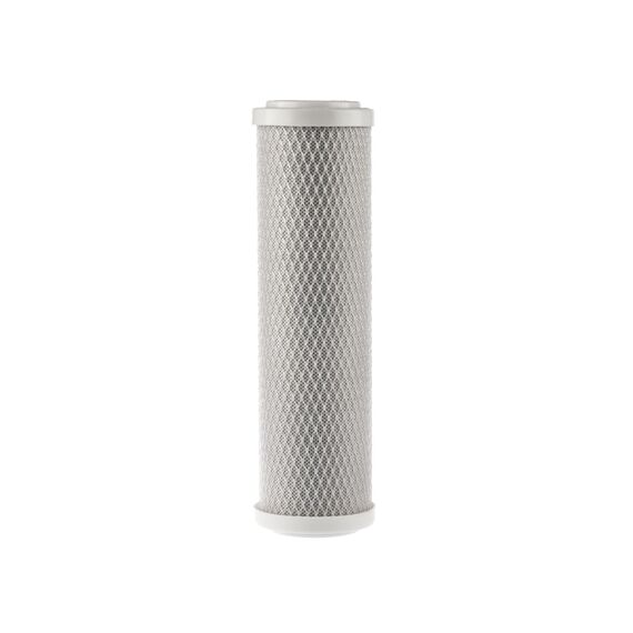 Угольный картридж Гейзер CBC 0.6-10SL, Типоразмер: Slim Line 10", Температура воды: до +53 °C, Тонкость очистки: 0,6 мкм