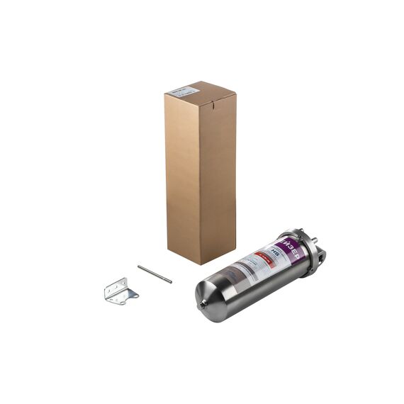 Корпус магистрального фильтра Гейзер HS 10SL 1/2", Типоразмер: Slim Line 10", Внутренняя резьба: 1/2", Температура воды: до +93°С, изображение 2