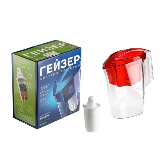 Фильтр-кувшин Гейзер Аквилон красного цвета, Цвет: красный, изображение 8