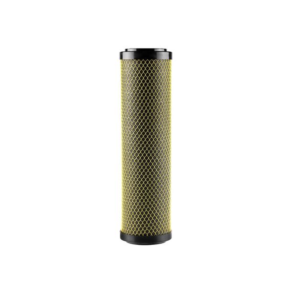 Угольный картридж Гейзер Микс Блок 0.6-10SL, Типоразмер: Slim Line 10", Температура воды: до +53 °C, Тонкость очистки: 0,6 мкм