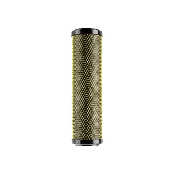 Угольный картридж Гейзер Микс Блок 10-10SL, Типоразмер: Slim Line 10", Температура воды: до +53 °C, Тонкость очистки: 10 мкм 