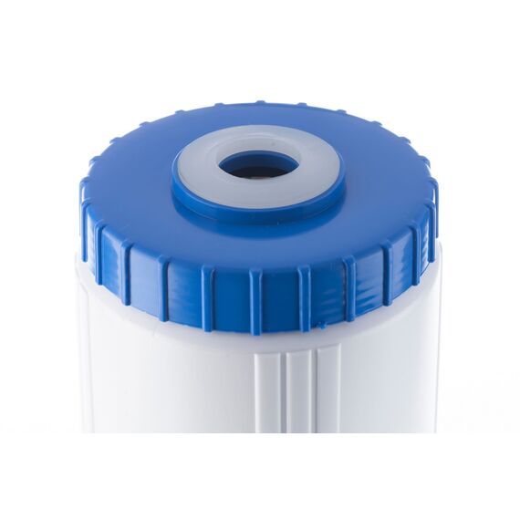 Картридж Гейзер WsFe 10BB для обезжелезивания и умягчения жёсткой воды, Типоразмер: Big Blue 10", Температура воды: до +40 °C, Тонкость очистки: не нормируется, изображение 2