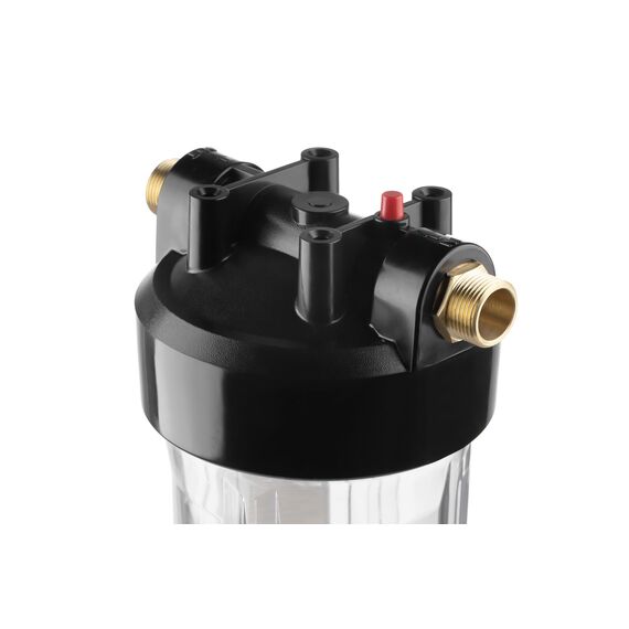 Прозрачный корпус Гейзер BB20 с металлическими ниппелями 1", изображение 4