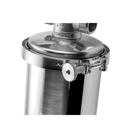 Корпус магистрального фильтра Гейзер Премьер 20BB, Типоразмер: Big Blue 20", Наружная резьба: 1", Температура воды: до +95°C, изображение 8