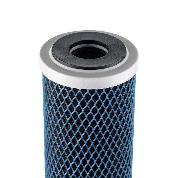 Угольный картридж Гейзер Fiber Pro-10SL, Типоразмер: Slim Line 10", Температура воды: до +40 °C, Тонкость очистки: 2 мкм, изображение 2