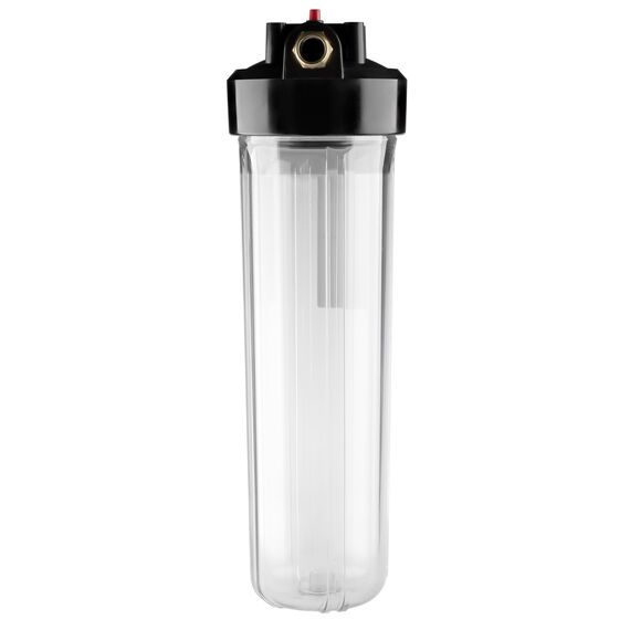 Прозрачный корпус Гейзер BB20 с металлическими ниппелями 1", изображение 3