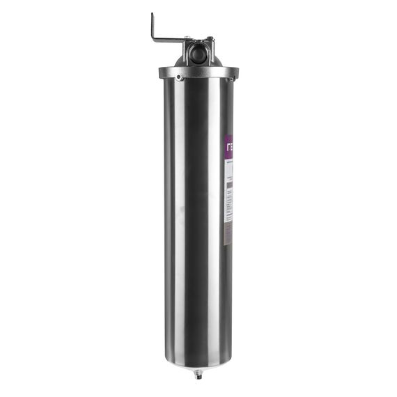 Корпус магистрального фильтра Гейзер HS 20BB 1", Типоразмер: Big Blue 20", Внутренняя резьба: 1", Температура воды: до +93°С, изображение 4