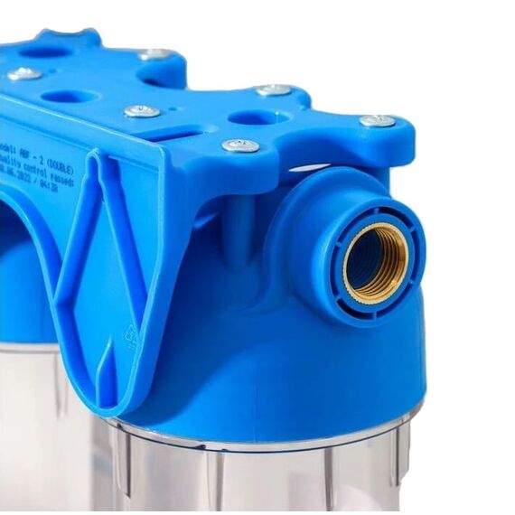 Корпус магистрального фильтра Аквабрайт АБФ-2 3/4", Типоразмер: Slim Line 10", Внутренняя резьба: 3/4", Температура воды: до +45°C, изображение 3