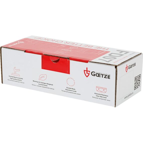 Магистральный фильтр Goetze FD07-3/4H (SP), Типоразмер: нестандартный, Наружная резьба: 3/4", Температура воды: до +85°C, Тонкость очистки: 100 микрон, изображение 5