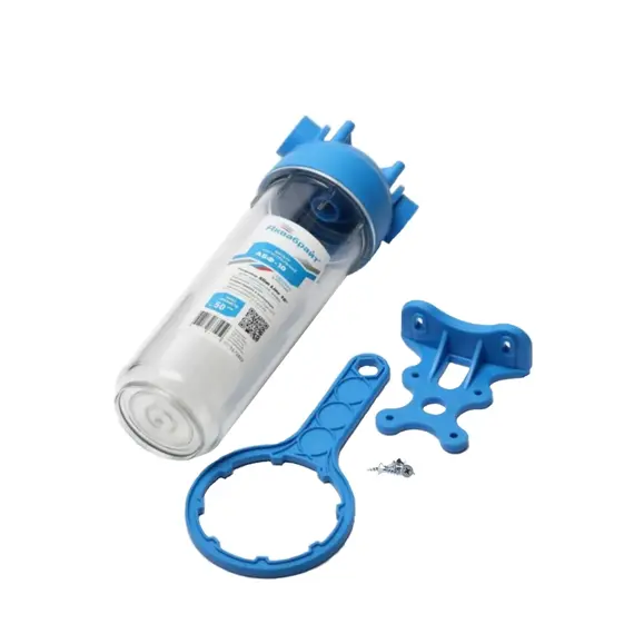 Корпус магистрального фильтра Аквабрайт АБФ-10-12, Типоразмер: Slim Line 10", Внутренняя резьба: 1/2", Температура воды: до +45°C, изображение 2