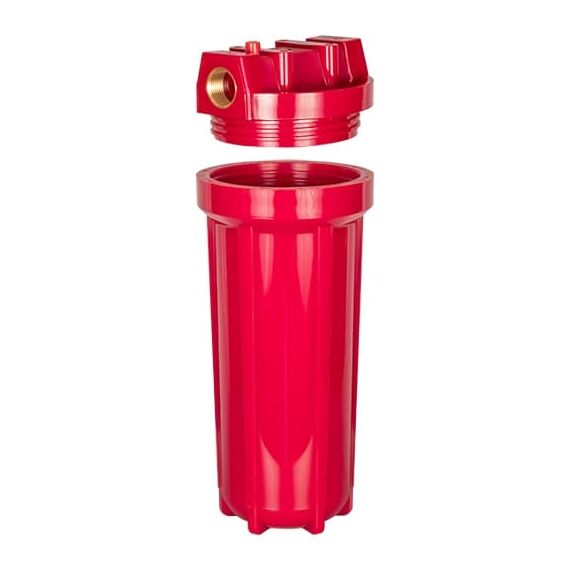 Корпус магистрального фильтра Аквабрайт АБФ-ГОР-34, Типоразмер: Slim Line 10", Внутренняя резьба: 3/4", Температура воды: до +60°C, изображение 2