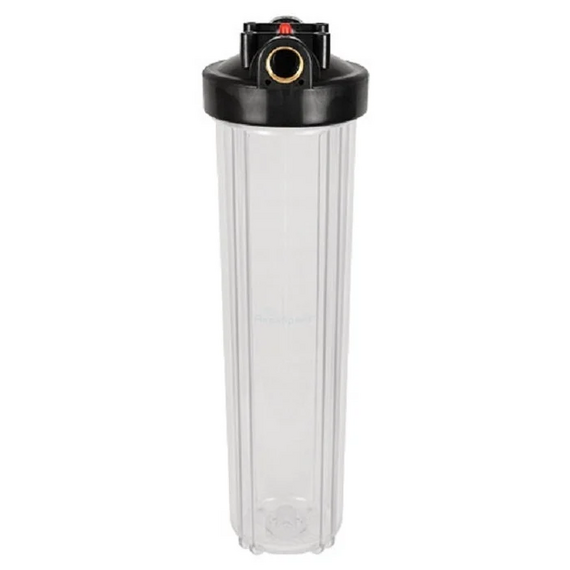 Прозрачный корпус Аквабрайт АБФ-20ББ-ПР с латунными вставками 1", Типоразмер: Big Blue 20", Корпус: прозрачный, Внутренняя резьба: 1", Температура воды: до +35°C, изображение 4