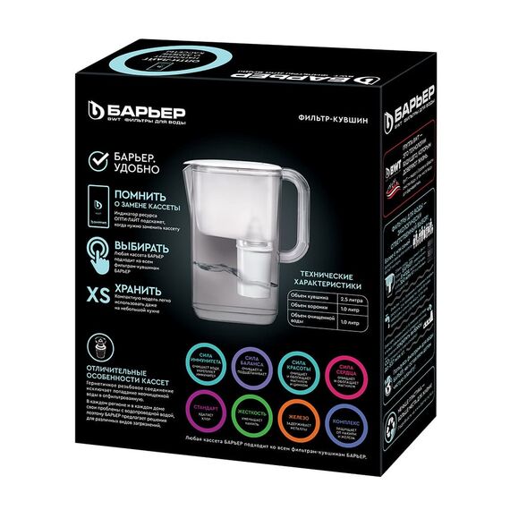 Фильтр-кувшин Барьер Токио чёрного цвета, Цвет: чёрный, изображение 5