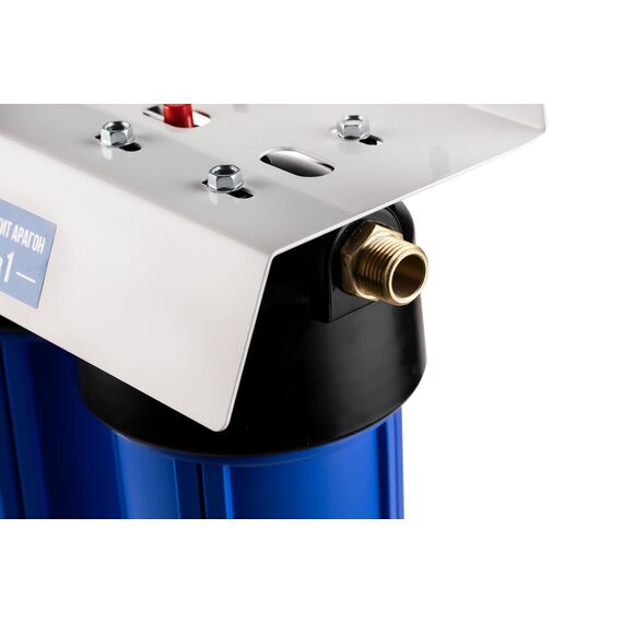 Магистральный фильтр Гейзер 3И20 1/2, Типоразмер: Slim Line 20", Наружная резьба: 1/2", Температура воды: до +40°C, Тонкость очистки: 0,6 микрон, изображение 9