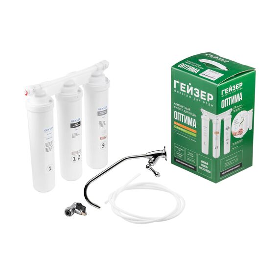 Проточный питьевой фильтр Гейзер Оптима М, изображение 2