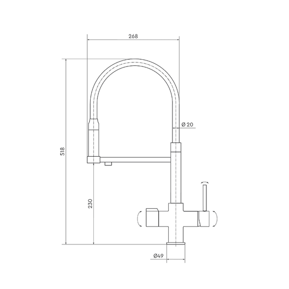 Смеситель Барьер DUAL-03FSАSS с подключением к фильтру, изображение 6