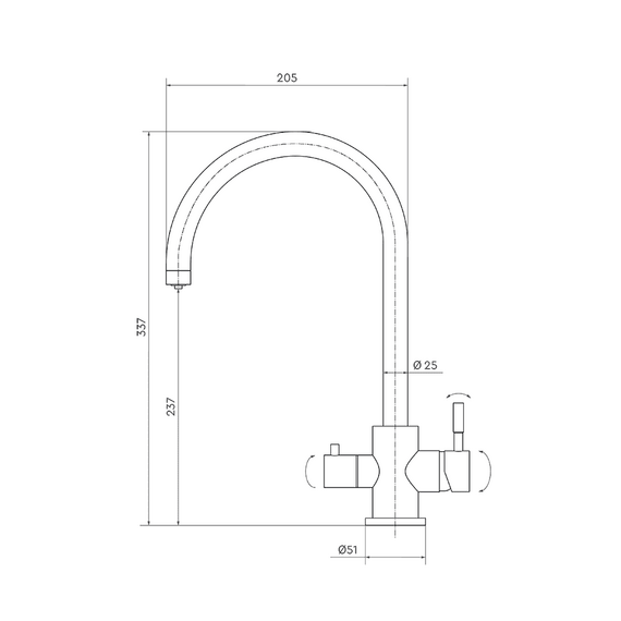 Смеситель Барьер SAFE-02SN с подключением к фильтру, изображение 5