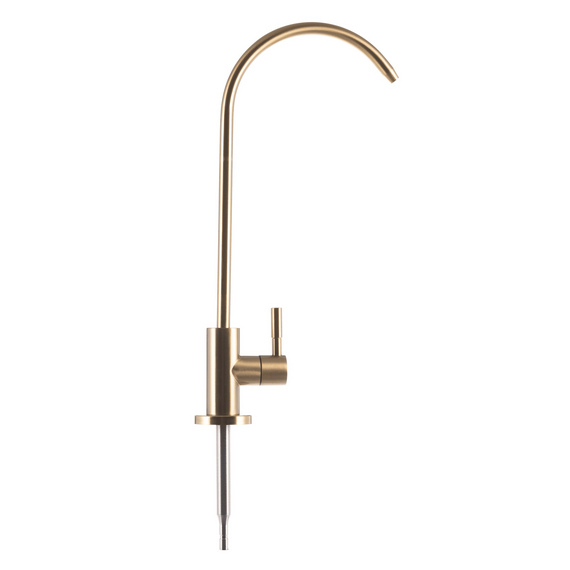 Кран Гейзер FlowMaster (золото) для фильтра под мойкой, изображение 2