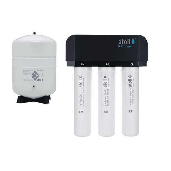 Фильтр для воды atoll TRINITY 100M (без крана) с обратным осмосом