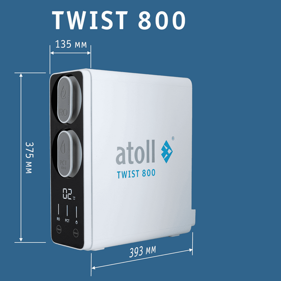 Фильтр для воды atoll TWIST 800 (A-5800p) (без крана) с обратным осмосом, изображение 8