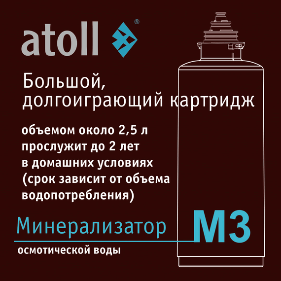 Минерализатор atoll M3 (in-line) для систем обратного осмоса, изображение 5