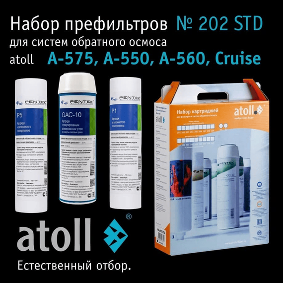 Набор сменных картриджей atoll №202 STD, изображение 2