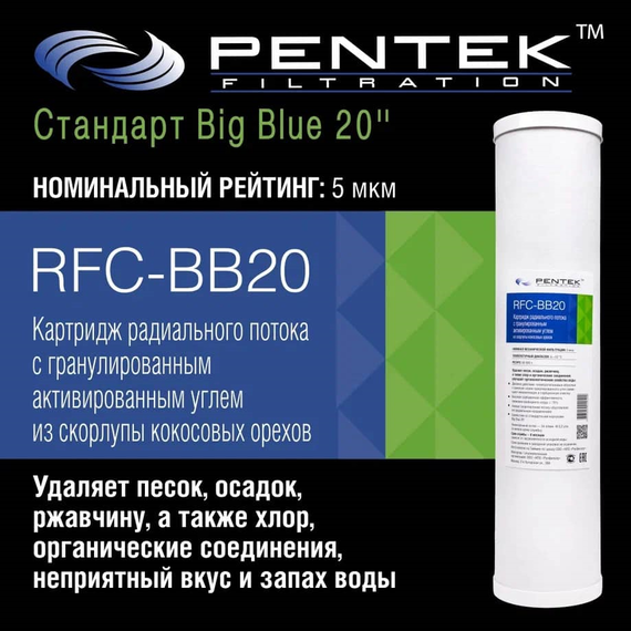 Угольный картридж PENTEK RFC-BB20, изображение 3