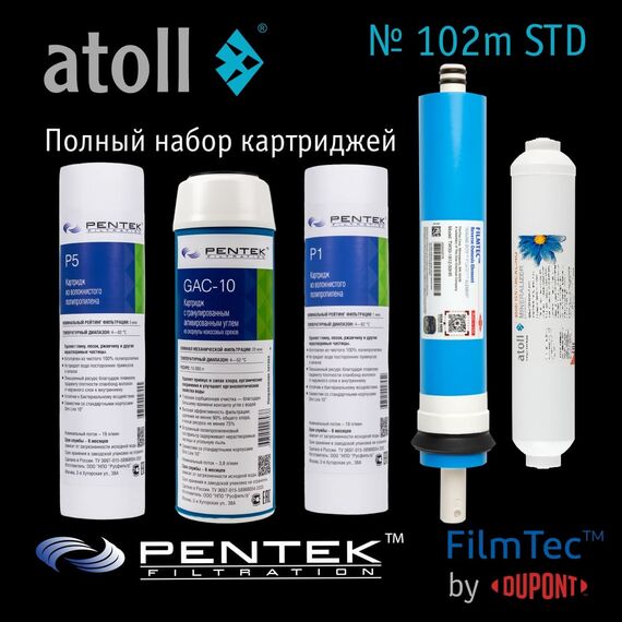 Набор сменных картриджей atoll №102m STD, изображение 2