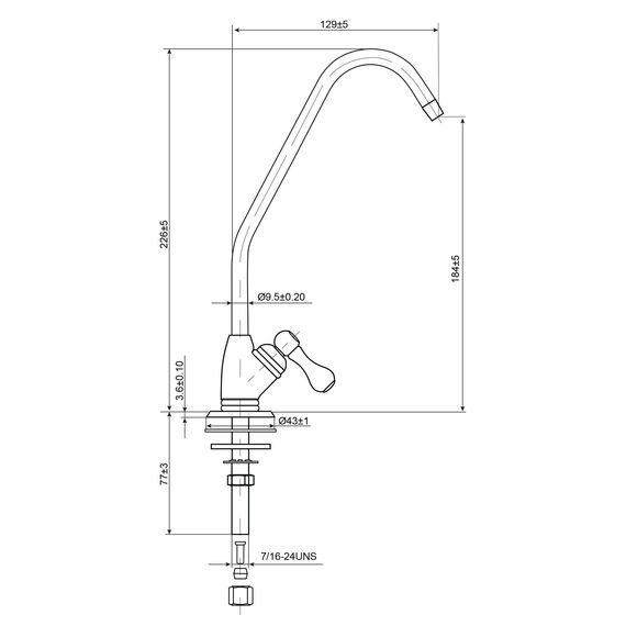 Кран Гейзер №3 для фильтра под мойкой, изображение 5 Кран Гейзер №3 для фильтра под мойкой, изображение 5