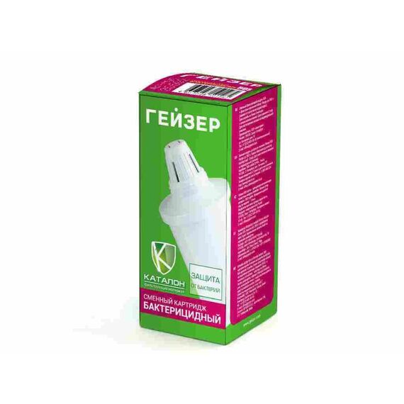 Сменный картридж №505 для фильтра-кувшина Гейзер, Модификация: для бактерицидной очистки, Ресурс (номинальный): до 300 л, Кол-во в упаковке: 1 шт, изображение 2