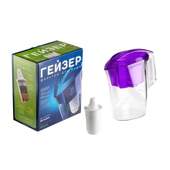 Фильтр-кувшин Гейзер Дельфин фиолетового цвета, Цвет: фиолет, изображение 9