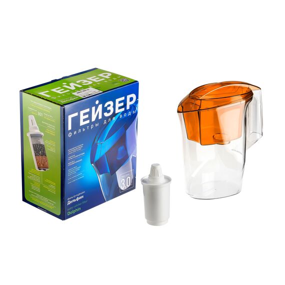 Фильтр-кувшин Гейзер Дельфин оранжевого цвета, Цвет: оранж, изображение 8