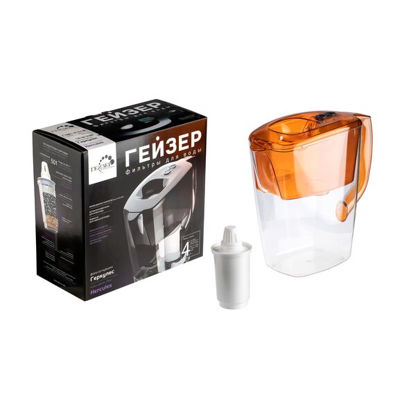 Фильтр-кувшин Гейзер Геркулес оранжевого цвета, Цвет: оранж, изображение 11