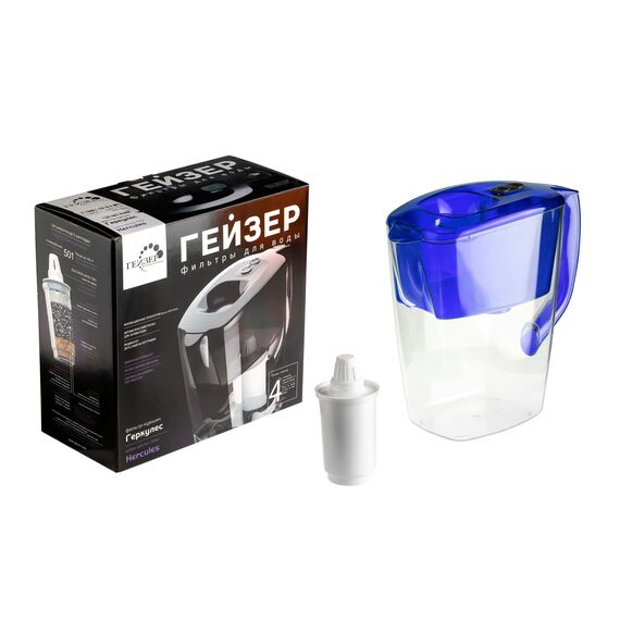 Фильтр-кувшин Гейзер Геркулес синего цвета, Цвет: синий, изображение 11