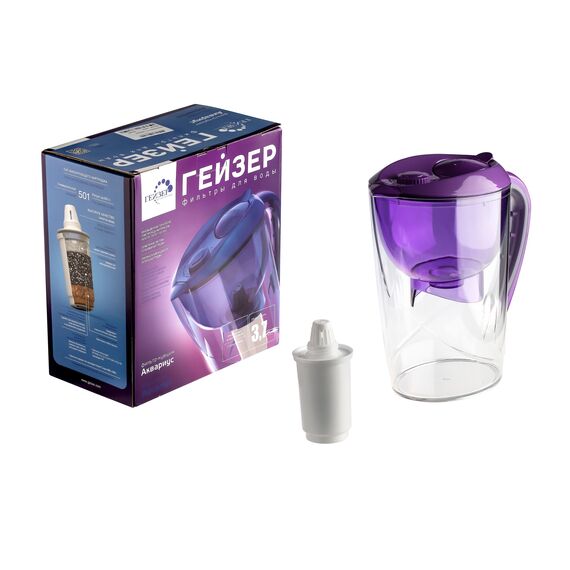 Фильтр-кувшин Гейзер Аквариус фиолетового цвета, Цвет: фиолет, изображение 10