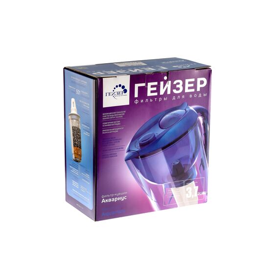Фильтр-кувшин Гейзер Аквариус фиолетового цвета, Цвет: фиолет, изображение 11