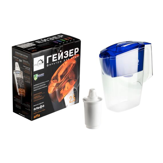 Фильтр-кувшин Гейзер Альфа синего цвета, Цвет: синий, изображение 3