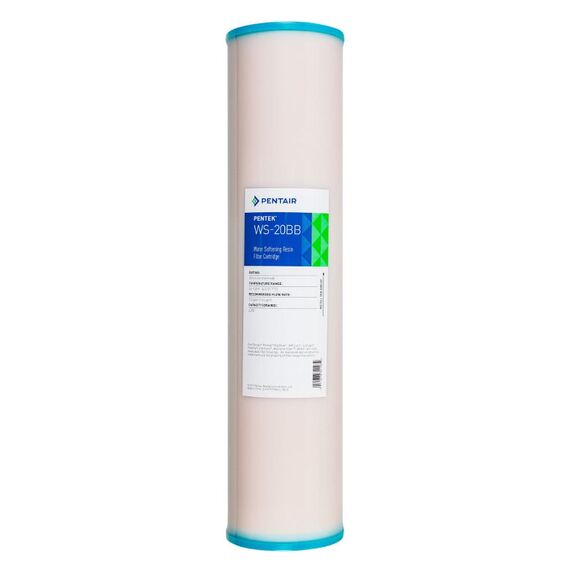 Картридж Pentek WS-20BB для умягчения жёсткой воды, Типоразмер: Big Blue 20", Температура воды: до +38 °C