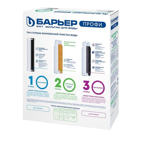 Комплект сменных картриджей Барьер Профи Жесткость Сити, изображение 3