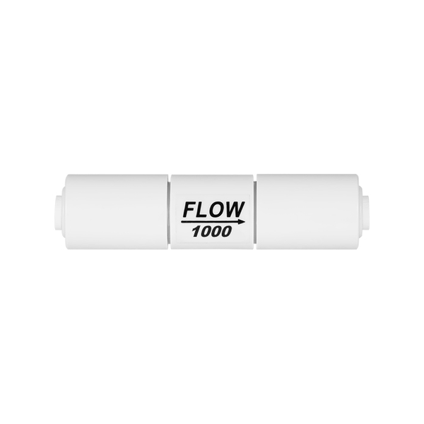 Ограничитель потока FLOW 1000 для систем обратного осмоса, Номинальная пропускная способность: 1000 мл/мин, Комбинация соединений: 1/4 - 1/4