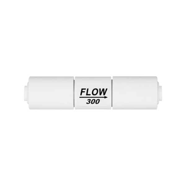 Ограничитель потока FLOW 300 для систем обратного осмоса, Номинальная пропускная способность: 300 мл/мин, Комбинация соединений: 1/4 - 1/4