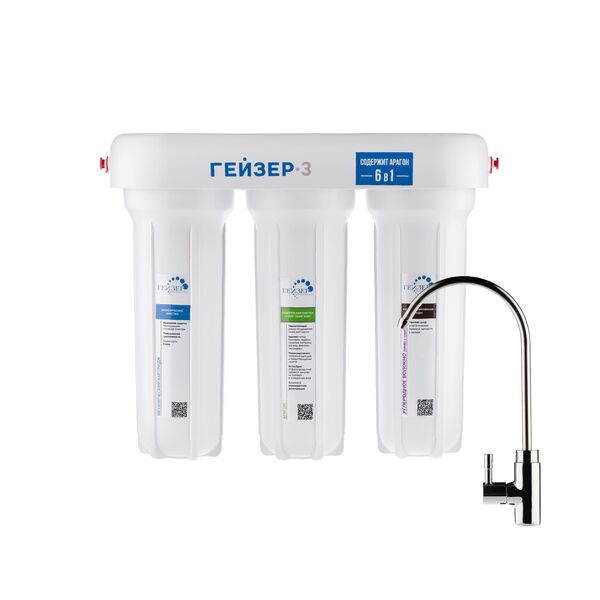 Проточный питьевой фильтр Гейзер-3 ИВ Элита