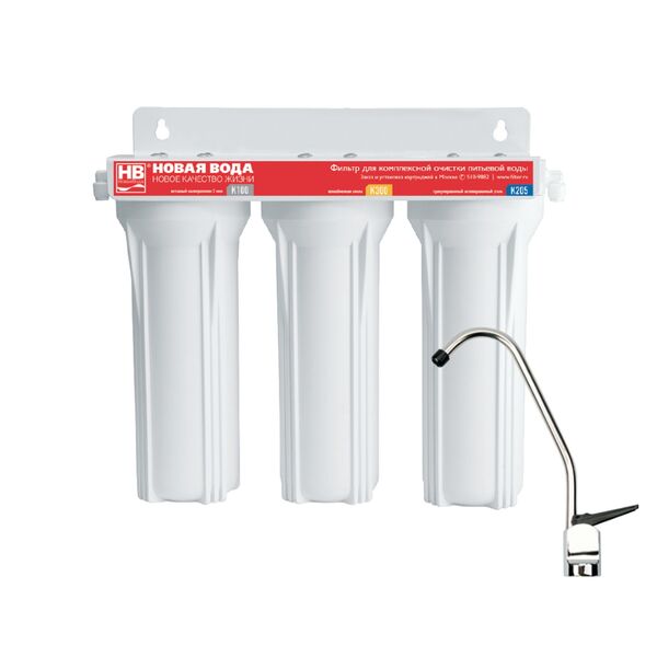 Проточный питьевой фильтр Prio Новая Вода Praktic E300