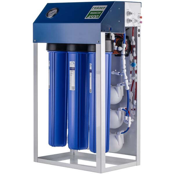 Фильтр для воды Гейзер Престиж Макси 4500 с обратным осмосом, Модификация: с тремя мембранами, Производительность мембраны: 400 GPD